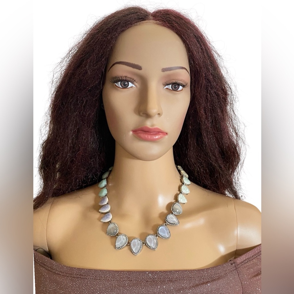 Chloe + Isabel Misty Morning teardrop statement necklace